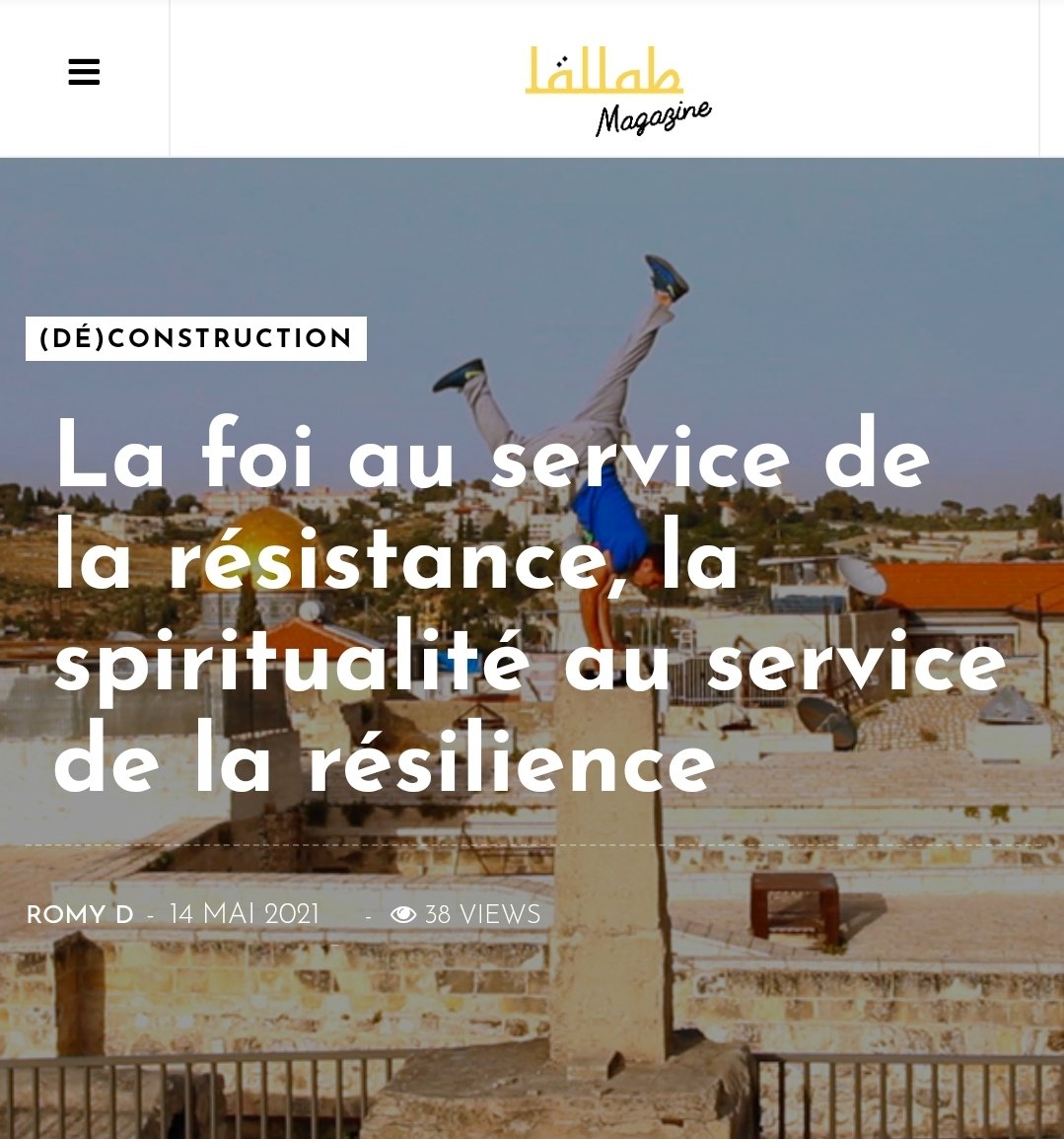 ✨ "Quelle est notre plus grande force ? À nous, militantes féministes musulmanes ?

⚡ C’est devant le film “Derrière les fronts : résistance et résilience en Palestine” que je me suis rappelé que cette force, c’était notre foi." 🔥🙏

➡️lallab.org/la-foi-au-serv…

📷 Hybrid Pulse