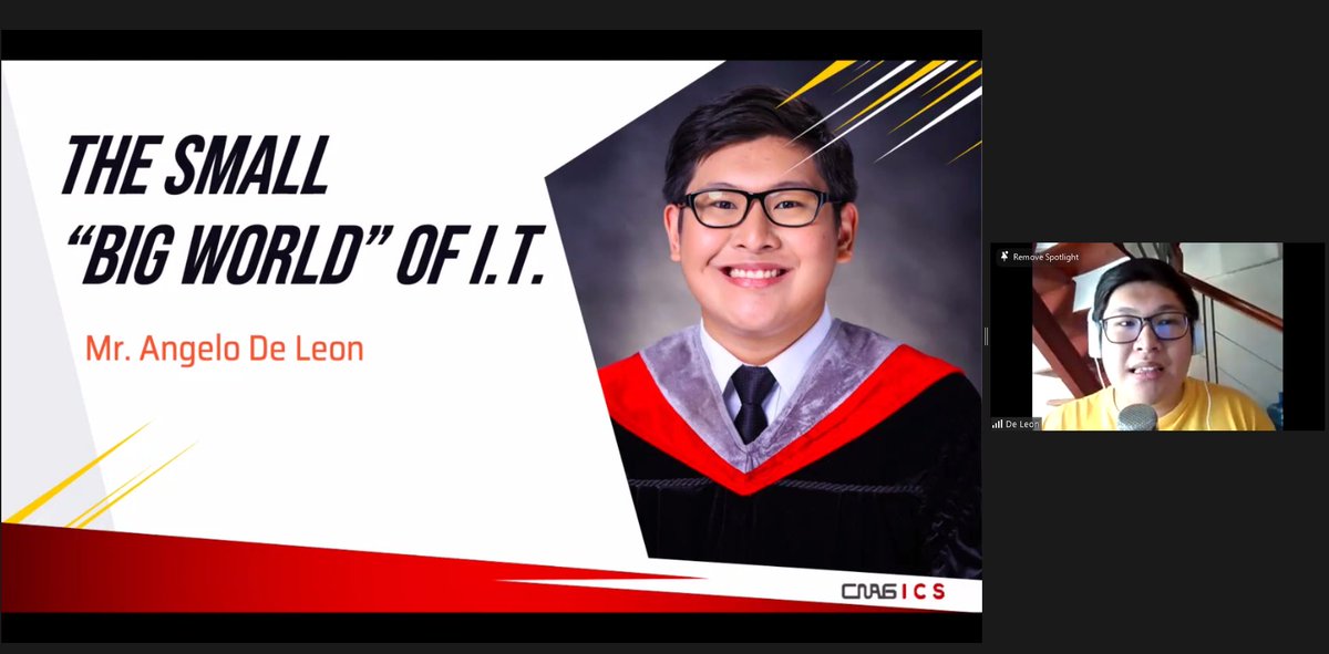 USTCNAG_ICS's tweet photo. professional in the small "big world" of the I.T. industry.

#OneCNAG  #CNAGaling  #CNAGICS
Disclaimer: For educational purposes only, All photos were posted with consent. 

Created by: UST CNAG-ICS Communications Committee
Caption by: UST CNAG-ICS Communications Committee (2/3) https://t.co/zrfYViVHH2