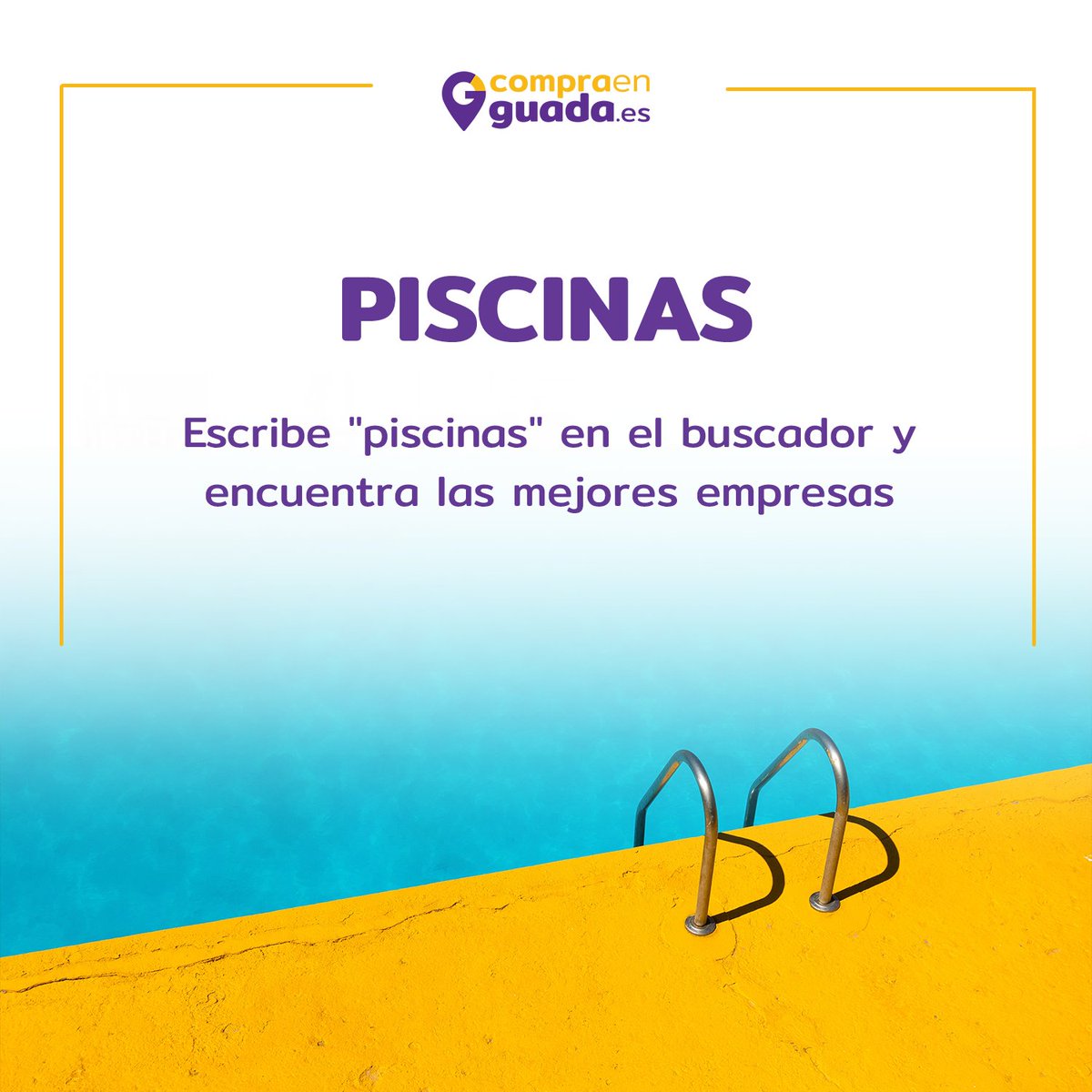compraengu's tweet image. Llega la temporada de buen tiempo, la primavera hace florecer el campo y el calor poco a poco irá ganando terreno. Habrá que tener esa piscina bien cuidada para el verano...
Busca empresas para servicios de piscinas en Compra en Guada:
compraenguada.es