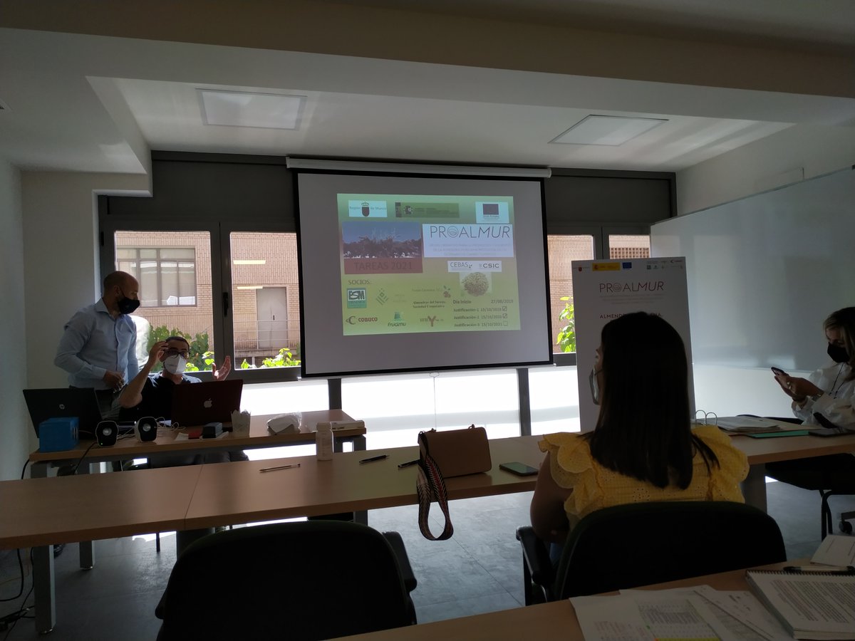 👥Visita de seguimiento al <a href="/GOProalmur/">@GOProalmur</a> en las oficinas de FECOAM, junto a técnicos de <a href="/fecoam/">FECOAM Región de Murcia</a> y <a href="/CEBAS_CSIC/">CEBAS-CSIC</a> . Resultados de las propiedades de la almendra murciana . proalmur.com <a href="/RM_Agua/">Consejería de Agua, Agricultura, Ganadería y Pesca</a> <a href="/EIPAGRI_SP/">EIP-AGRI Support Facility</a> @redrunacional <a href="/pjmargar/">PJ Martínez-García</a>