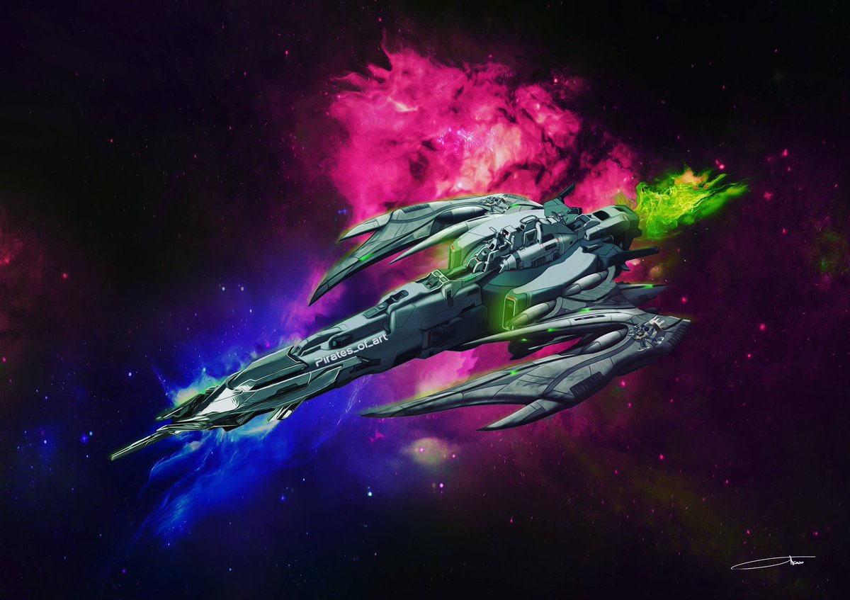 Pirates_of_art's tweet image. This is „Raven“ the new spaceship of #pirates_of_art 

It will accompany us on many forays and treasure hunts.

#foray #spaceship #stars #pink #neon #green #pirate #art #treasurehunt #treasurehunter #treasure #nft #nftcollector #collectible #makersplace #rarible #opensea #raven