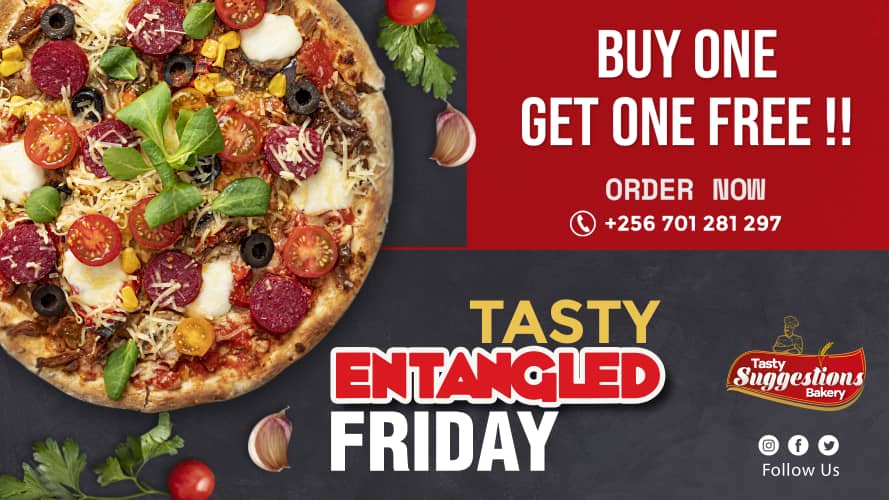 bakery_tasty's tweet photo. Do you like Pizza? #TastySuggestionsBakery got you this Friday.
Buy One, Get one free!!
ORDER Now. #ChickenPizza #BeefPizza π https://t.co/30hv0bNRmG