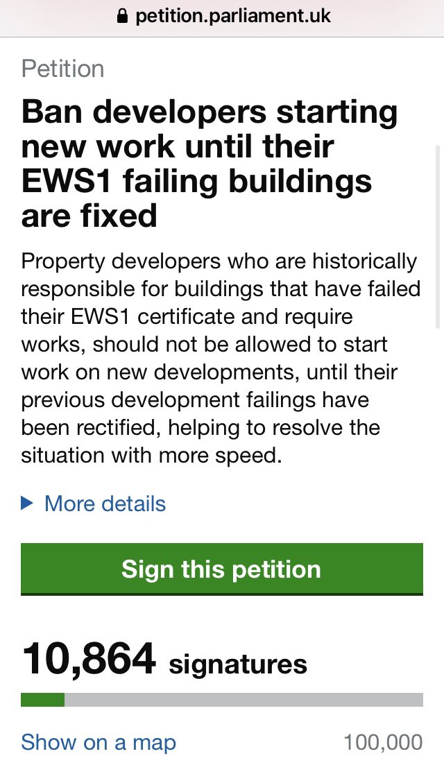 <a href="/gillkernick/">Gill Kernick 💚</a> <a href="/nlshow/">NICHOLAS LARKIN</a> <a href="/LLeaseholder/">LambethLeaseholder</a> <a href="/ballymore/">Ballymore</a> <a href="/mhclg/">Ministry of Housing, Communities & Local Gov</a> <a href="/TowerHamletsJL/">Tower Hamlets Justice for Leaseholders</a> Please sign, retweet &amp; share on social media this petition, thank you 🙏🏼: 

petition.parliament.uk/petitions/5747…