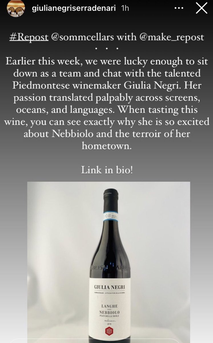theterrificwine's tweet photo. Världen fortsätter upptäcka Giuli Negris viner. Finns i BS. #barolo #barologirl #nebbiolo #langhe #pinotnero #chardonnay #serradenari #lamorra #vin #vintips #piemonte #giulianegri https://t.co/nLu7p32MBU