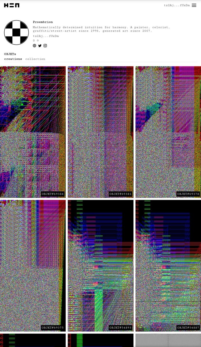 Krzysztof_Syruc's tweet image. Here hicetnunc.xyz/tz/tz2AjoLXod2… among the strange and complicated pixel structures #NFTCommunity #NFTshill #Proembrion