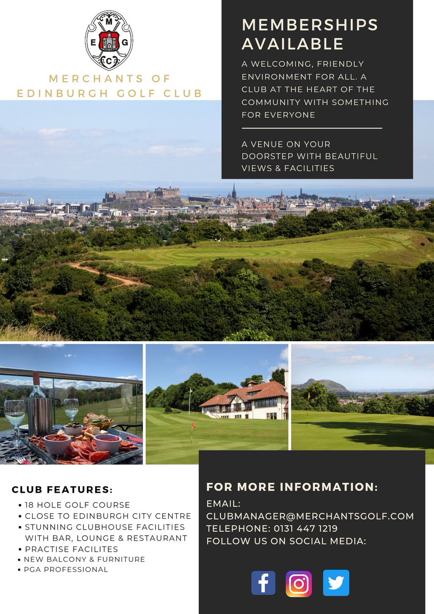 MerchantsGolf's tweet photo. ✅'Friendly' 
✅'Welcoming'
✅'Accessible' 
✅'Beautiful views'

Some of the words used to describe MEGC by members &amp; visitors. 

Whether you enjoy 9 holes after work or somewhere to relax with friends, we have all needs covered. 

We are open to all! 
#welcome #golf #edinburgh https://t.co/r8c3zBCCF9