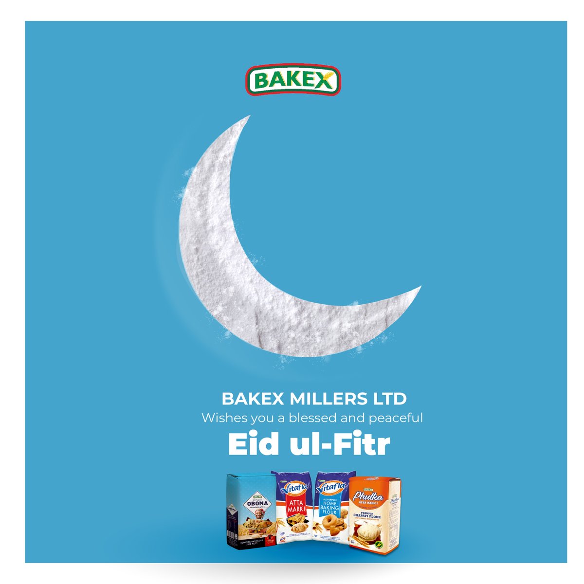 Happy Eid Ul Fitr 🌙🌙✨
May the divine happiness fill our homes and hearts.
#EidUlFitr
#bakexmillersltd