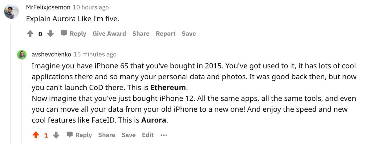 NEARProtocol's tweet photo. "Explain Aurora like I'm five"
@ExonumAlex: "Hold my beer...🍺" 
#NearAMA
➡️https://t.co/Ud6wiwBz5O https://t.co/KULsWWUgqD