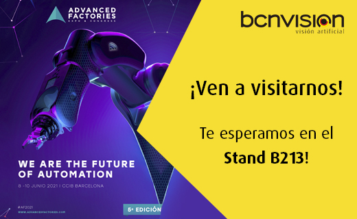Desde #Bcnvision nos alegra comunicar que estaremos presentes, un año más, en la feria <a href="/AdvanFactories/">Advanced Factories</a>. Deseamos volver a las buenas costumbres y sobre todo ver a nuestros clientes. ¡Os esperamos en el stand B213!
Más info en: bcnvision.es/es/eventos
#AF2021, #VisiónArtificial