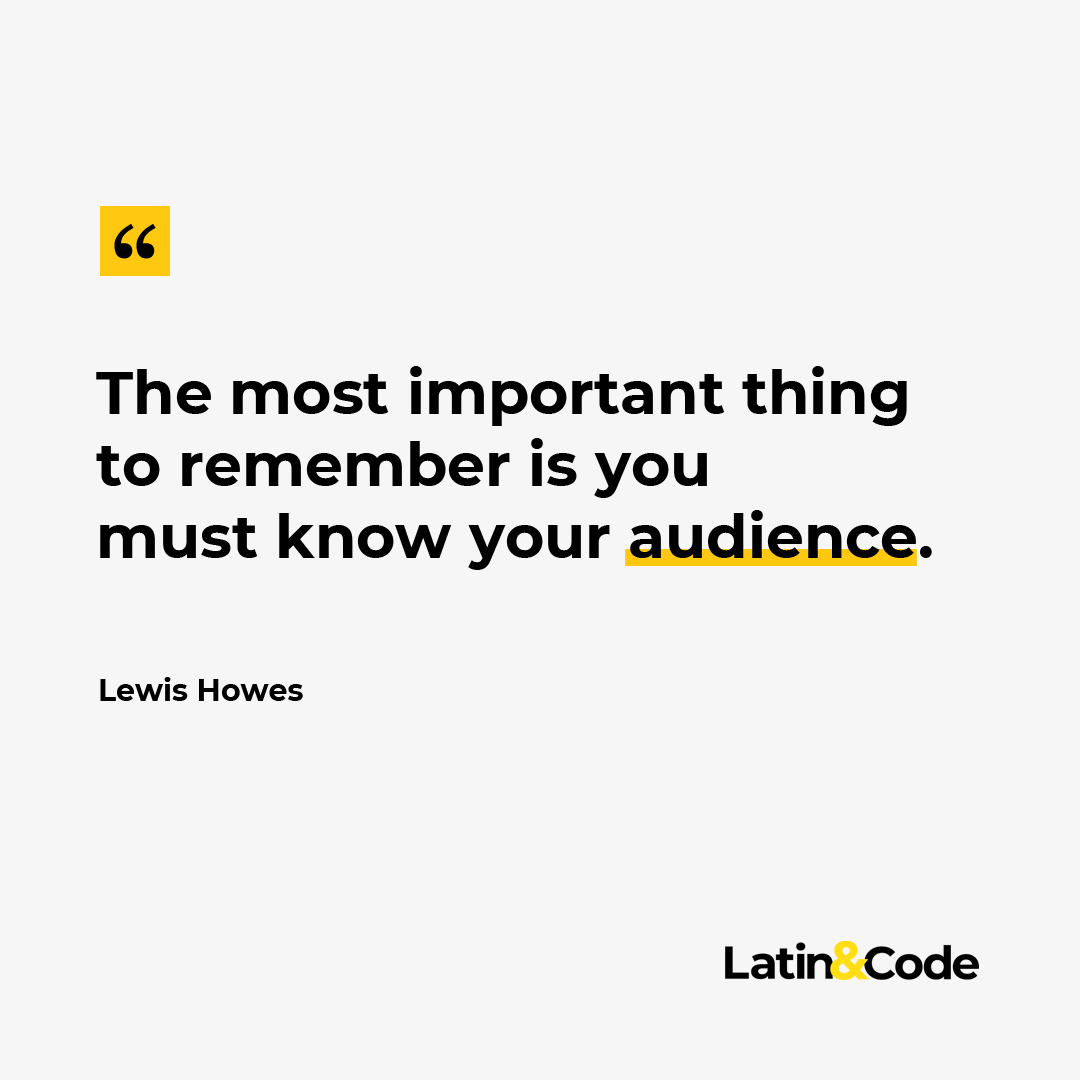 "The most important thing to remember is you must know your audience." - Lewis Howes
Translation: If you know them, they'll tell you everything
#branding #avtweeps #marketing #smallbiz #quotes #motivation