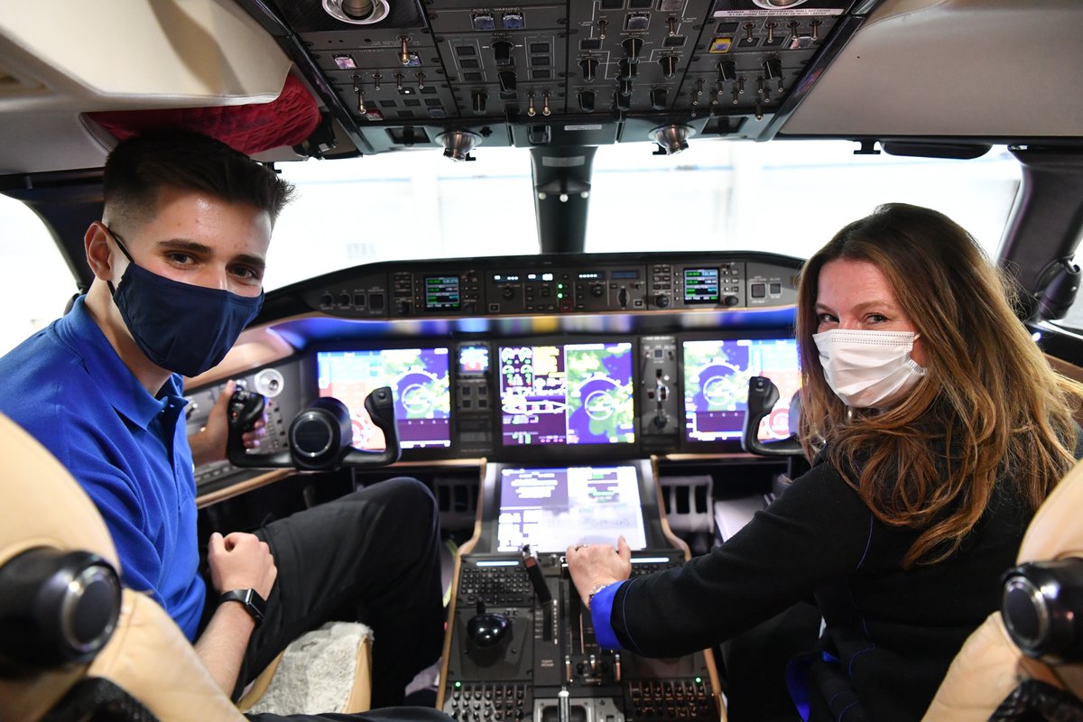 SeetecTraining's tweet photo. Seetec Outsource apprentices were proud to welcome @GillianKeegan MP to @Bombardier's Biggin Hill Service Centre yesterday, where they are currently undertaking a 36-month aircraft engineering programme. #Apprenticeships #Skills https://t.co/mJQ645w9ZX https://t.co/hZXNX0Xtiy