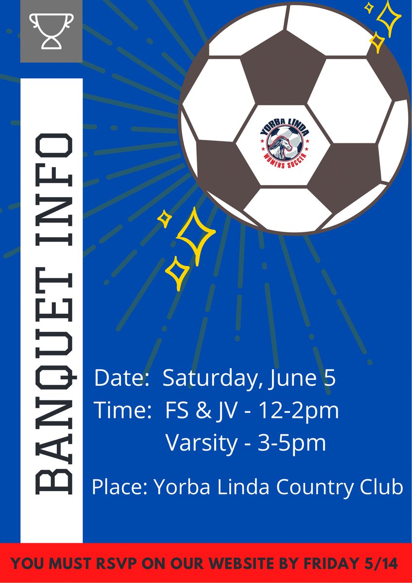 Final reminder. Banquet RSVPs are due today!