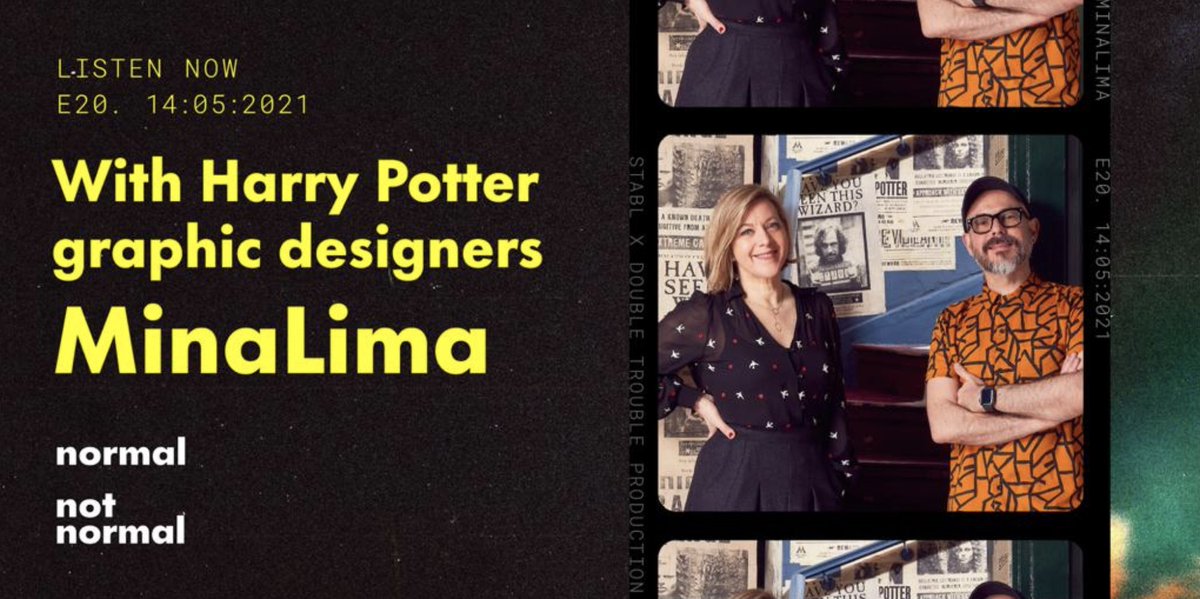 OliverPhelps's tweet image. This week is the final show in this season of #normalnotmornal Our final guests are the incredible @minalima Out now where ever you get your podcasts from. Enjoy 😇