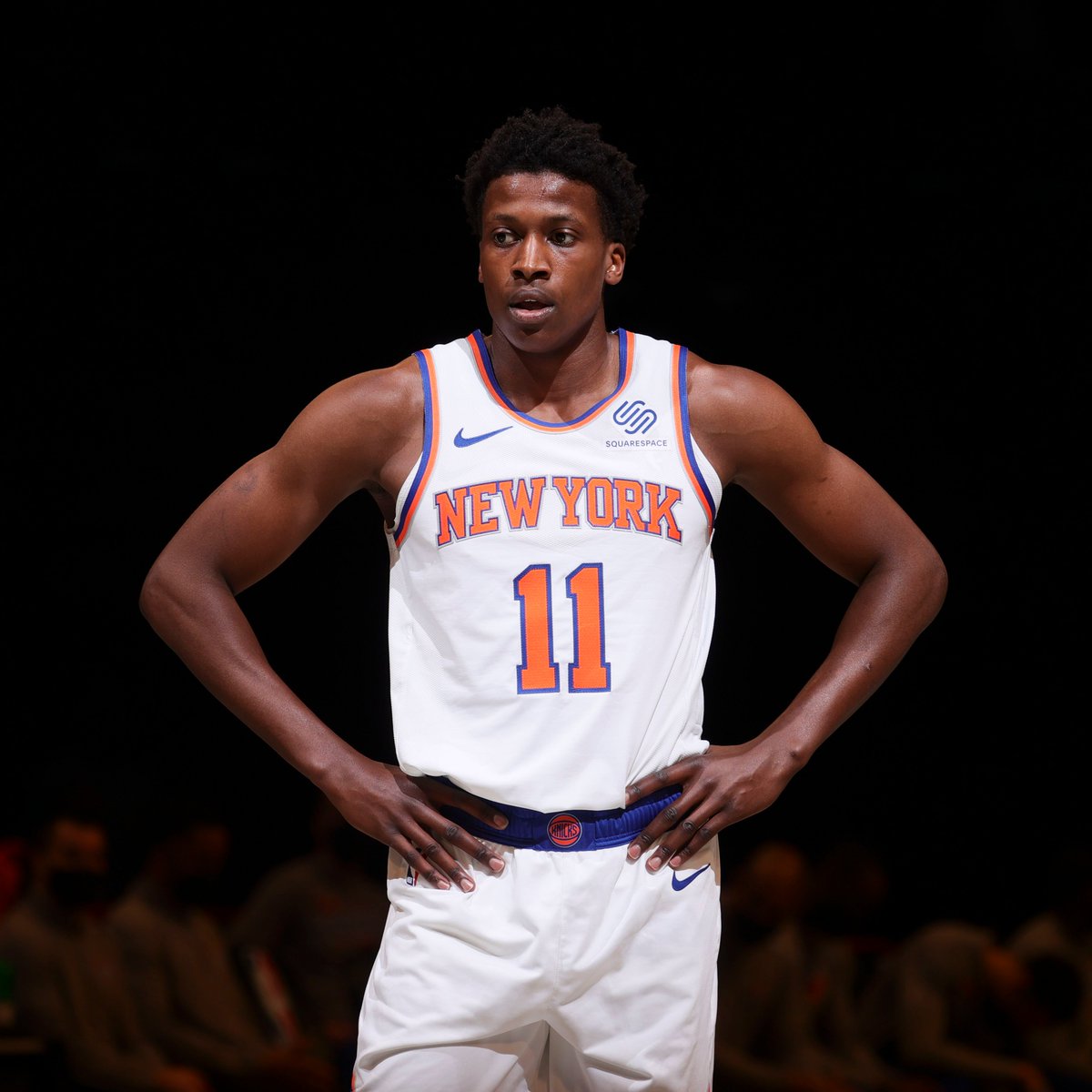 NBA_Africa's tweet photo. Frank Ntilikina and the Knicks will compete in the 2021 NBA Playoffs! Ntilikina's parents are from Rwanda, which will host @theBAL starting this Sunday🇷🇼🙌🏾 https://t.co/Ic8A9dg3Rx
