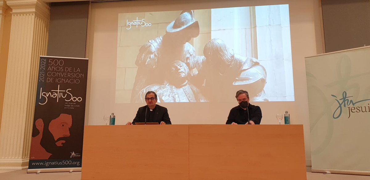 Ignatius_500's tweet photo. El provincial de los @JesuitasESP, Antonio España sj y el coordinador de @Ignatius_500, Abel Toraño sj, presentan en rueda de prensa la celebración del Año Ignaciano y los principales actos previstos en España y a nivel internacional. #Ignatius500 https://t.co/svVKhOJJJG