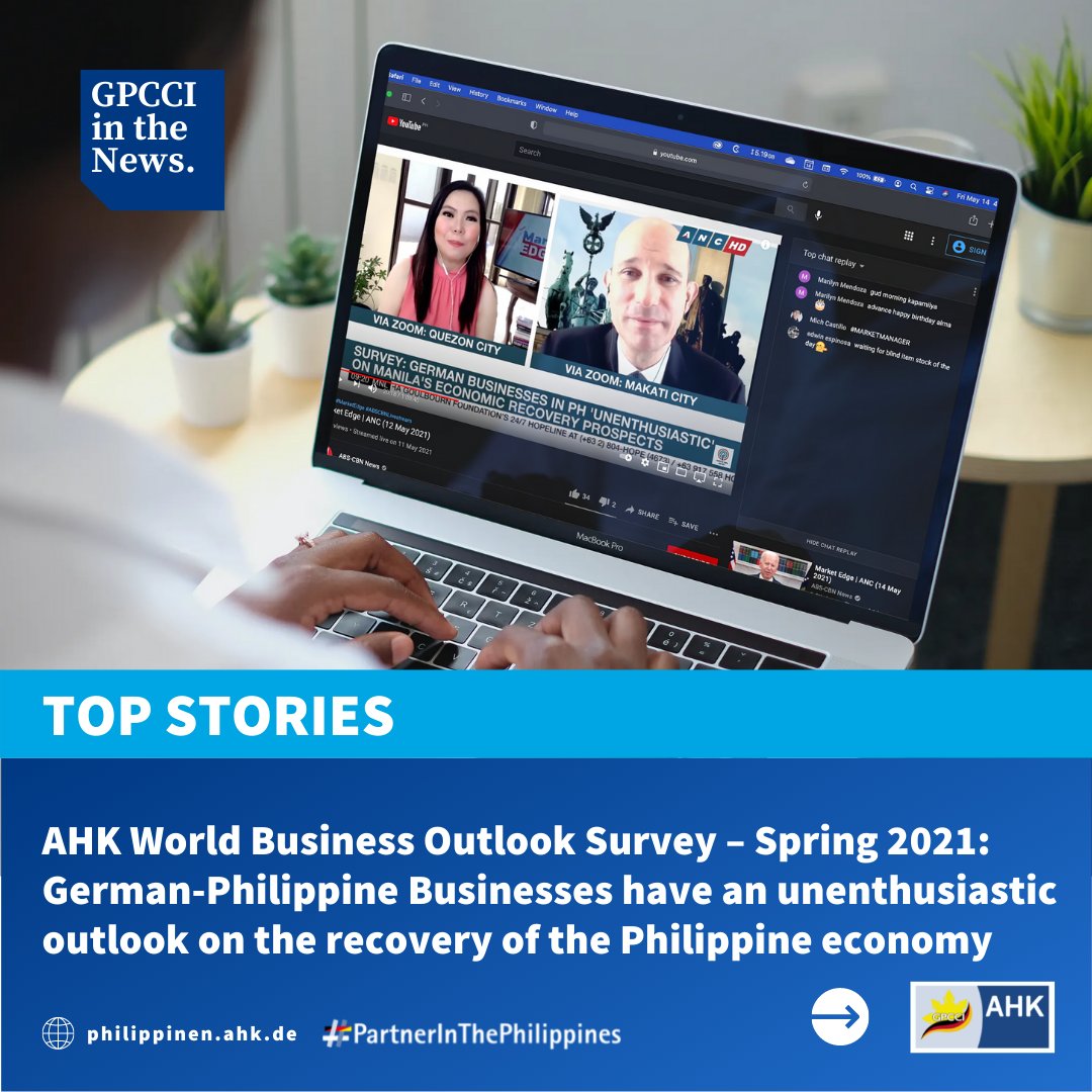 AHK_Philippinen's tweet photo. For more information on the World Business Outlook Spring 2021 Survey, visit our website: https://t.co/6Z1HomSqer

Watch the ANC Market Edge feature here: https://t.co/xP8ropPv1s https://t.co/4qQQXziy6z