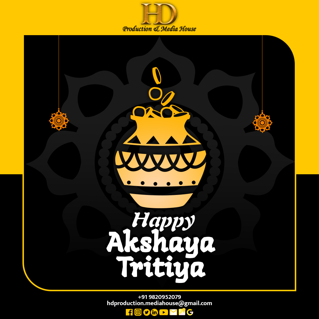 rHighDefinition's tweet photo. Happy Akshaya Tritiya
May this Akshaya Tritiya, bless you with Opulence, Prosperity and strength to fight any pandemic.
#AkshayaTritiya #Blessings #HighDefinition #hdproductionandmediahouse #SocialMedia #SocialMediaMarketing #Advertising #DigitalMarketing https://t.co/idctXWSV0J
