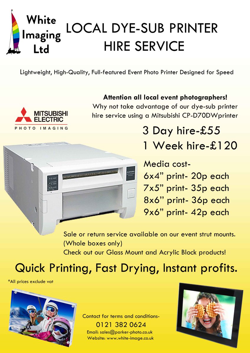 Correction to previous tweet - These are our new lower prices for printer rental for those interested...