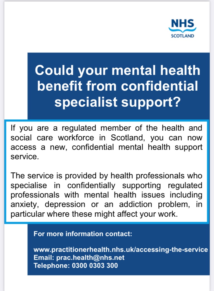 hannahpreston91's tweet photo. At the end of mental health awareness week, if you work in Scotland please share this resource 
Fantastic that NHS workers can access mental health services 
@NHSScotland @NHS_Lothian @NHSLothianMedEd @beans2er @WghLothian @youokaydoc 

https://t.co/PTPDWIU72r https://t.co/TahvDUb3Ib