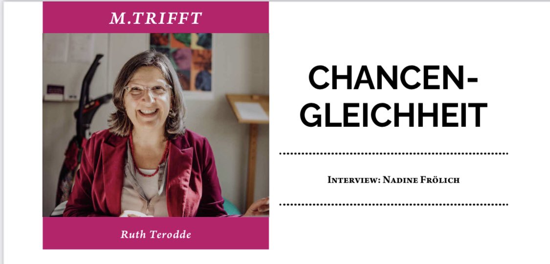 equality_unihgw's tweet photo. Schon in das neue moritz.Magazin der @moritzmedien geschaut?
Neben vielen spannenden Artikeln und Reportagen findet sich auf Seite 56 ein Interview mit unserer Zentralen Gleichstellungsbeauftragten an der @uni_greifswald , Ruth Terodde.
#moritzmedien #Lesetipp https://t.co/Ensn43T2nq