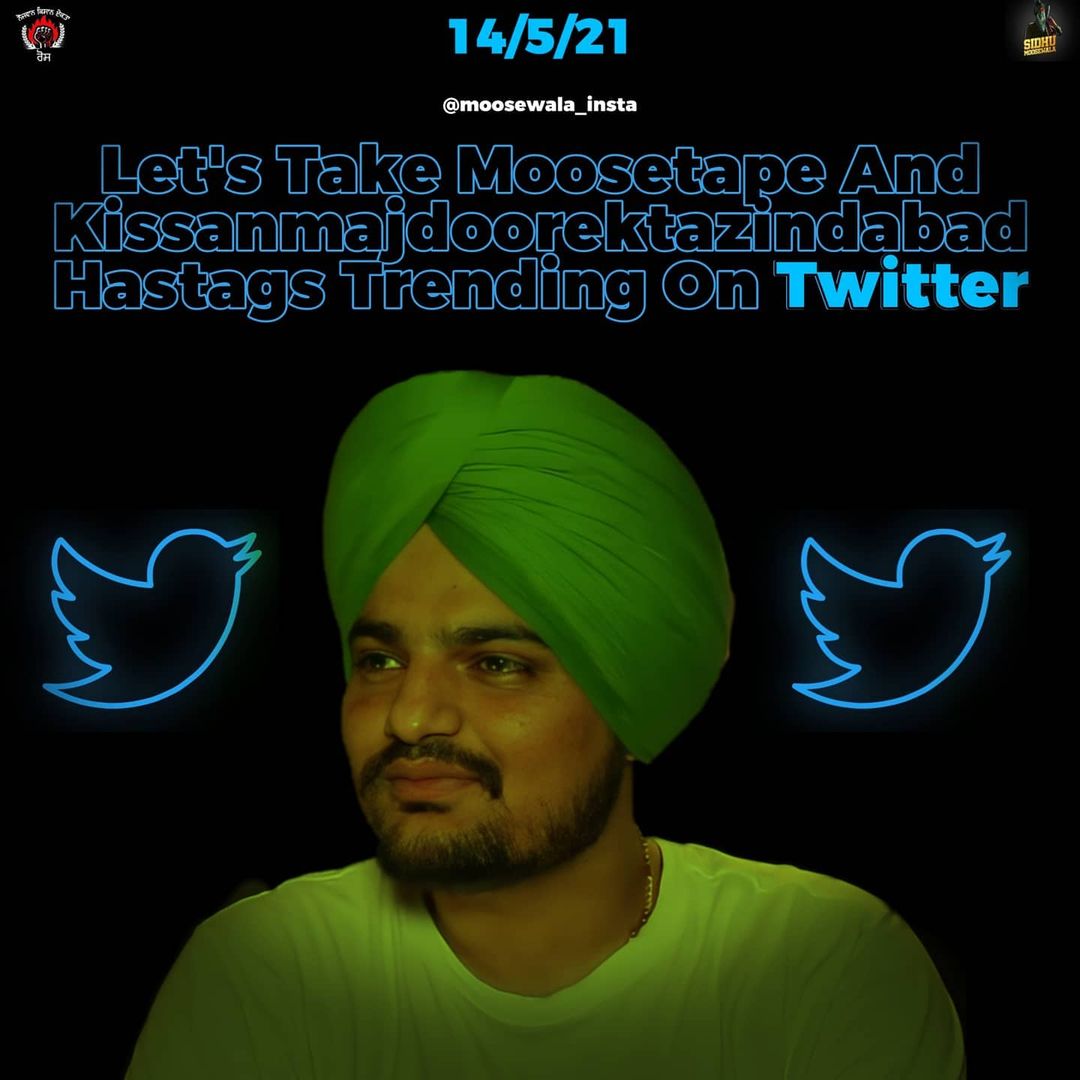 GurMaan65985987's tweet photo. 15/5/2021
#moosetape 💥
#MOOSETAPESEASON 
#MOOSETAPE2021 
#MOOSETAPEHISTORY 💥💯

#kisanmajdurektajindabad ❣ https://t.co/LuDfftPnZ2