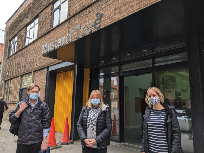 irwellvalley's tweet photo. A HELPING HAND.  Well done to Deb, Louisa &amp; James - 3 of our amazing colleagues who spent a day volunteering at @MustardTreeMCR. They got stuck-in unpacking food donations for the community shop.  Thank you to @MustardTreeMCR for the support you provide  - you're amazing 🌈 https://t.co/brgp6S6CHo