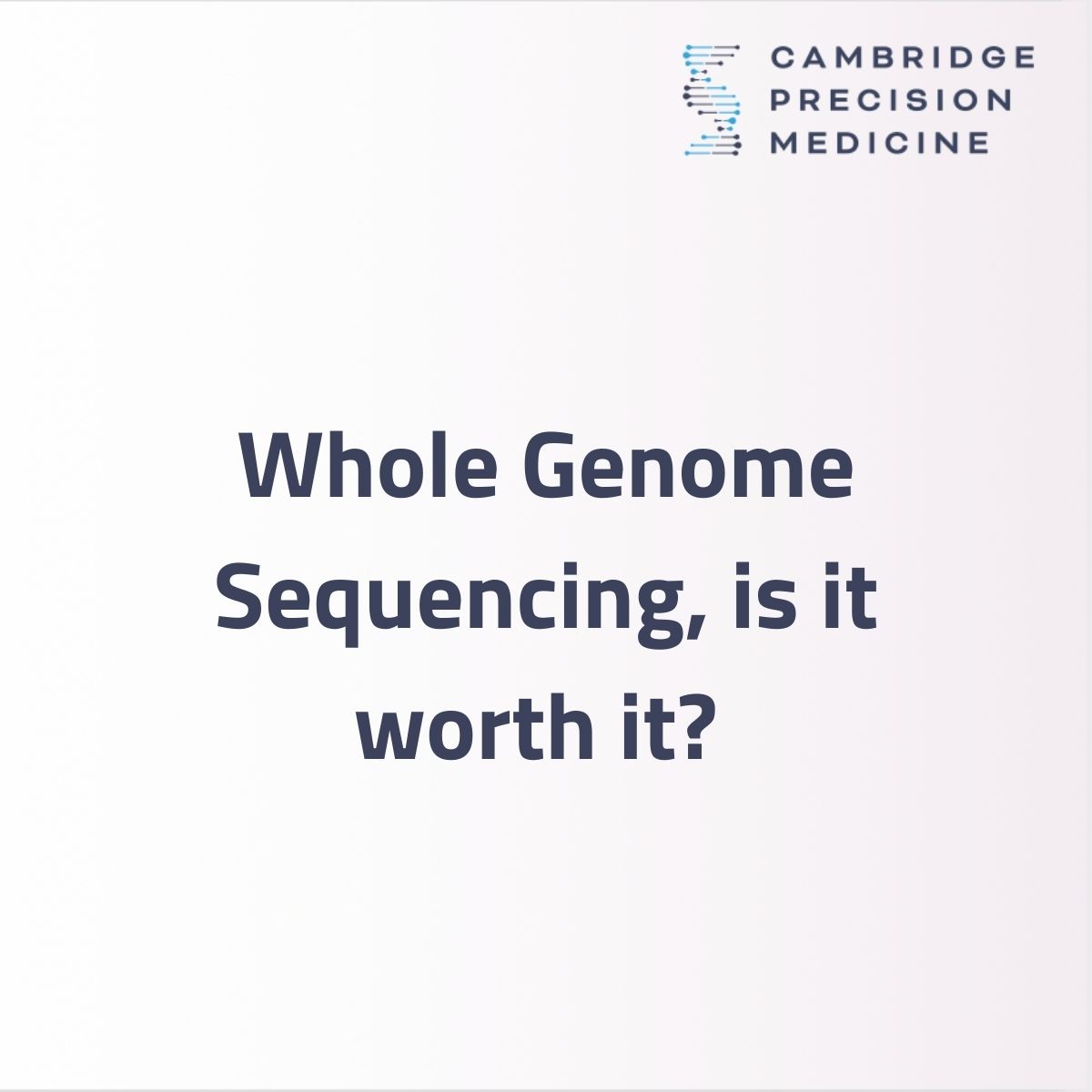 CamPrecisMed's tweet photo. Arrays, exomes or whole genome sequencing (WGS)? 

We advocate for #WGS as it captures more data than any other method. Data that, when properly interpreted, can be predictive of health conditions that other methods don't capture. 

Email us to find out more! https://t.co/Aa8BaHJ3Lk