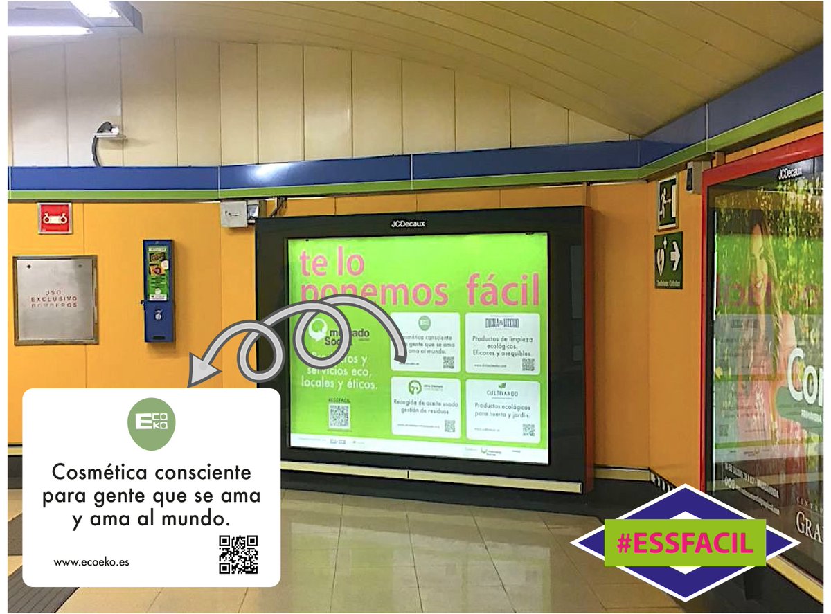 MECAMBIOYA's tweet photo. 🐾 Hoy es el Día Internacional de la Conservación del Suelo y queremos presentaros a @Ecoeko_, una cooperativa dedicada a la elaboración y venta de cosmética ecológica. ¿La conoces? Cosmética sin químicos.
🚇 ¡Estos meses se anuncia en Metro dentro de la campaña #essfacil! https://t.co/SimnAy1IN5