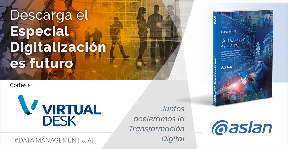 VirtualDesk_es's tweet photo. 📋¡Descarga el especial «Digitalización es Futuro» en el que participamos!
El informe de @aslan_es muestra una visión sobre las oportunidades que ofrece la #innovación #TIC y las claves de la #Ciberseguridad.
Cortesía de #VirtualDesk👇
https://t.co/gUtcxOhYtT https://t.co/qz67hJPR8H