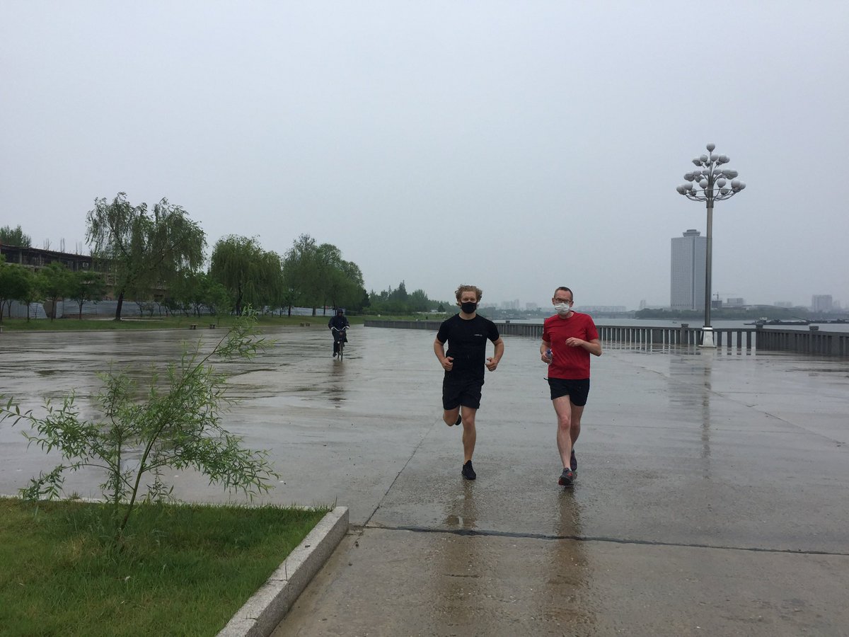 ColinCrooks1's tweet photo. #BritishEmbassy #Pyongyang will be joining @FCDOGovUK #GlobalMile tomorrow, though we will run our mile in the UK. Fond memories of running in #NorthKorea, including 2019 #PyongyangMarathon and last year’s DiploMile #MentalHealthAwarenessWeek @Piquer @ukinnl @UKinKorea https://t.co/DBnIvvykMb