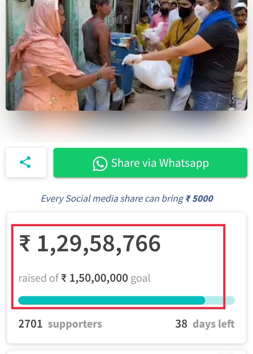 thehawkeyex's tweet photo. Update: @RanaAyyub fundraiser target upgraded to 1.5Cr, so far 1.3Cr collected, including foreign funding. Unfortunately no authority picked up the concern we raised.

++@ketto didn't respond to specific queries asked 5 days ago over email.

Context-
https://t.co/qJ7MzNvJSP https://t.co/bRuuUrDqoA