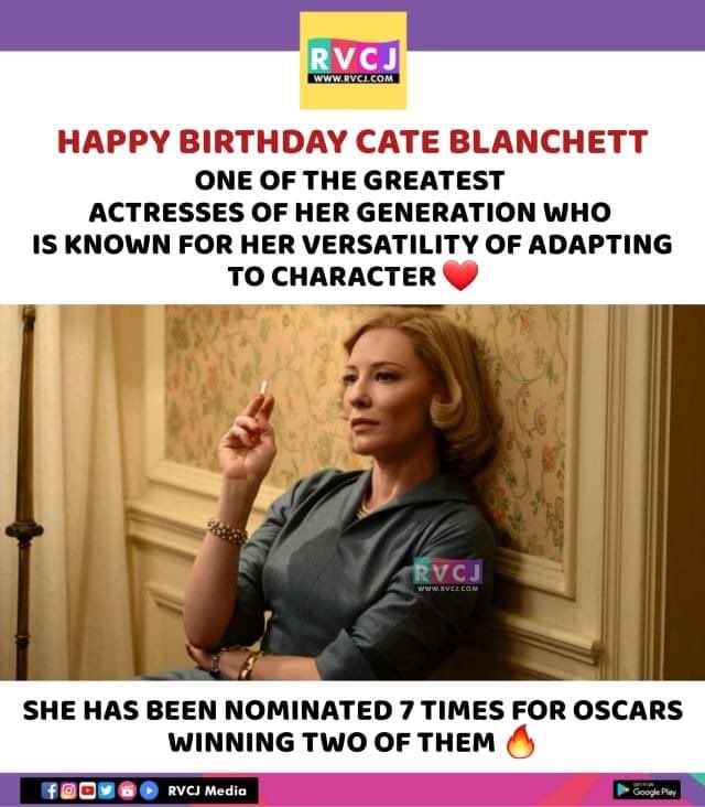 Happy Birthday Cate Blanchett       