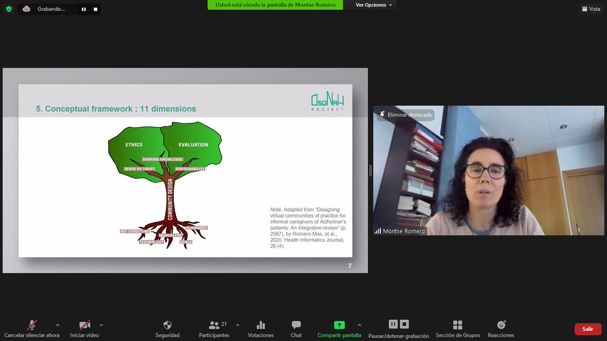 We start the block related to Health technologies, with a very interesting project on Virtual Communities of Practice to caregivers of peopl with Alzheimer's cope with their role, presented by <a href="/MontseRomeroMas/">MontseRomeroMas</a> 
 
<a href="/EmmaStanmore/">Prof Emma Stanmore</a> <a href="/UDivulga/">UDivulga</a> <a href="/UVic_FCSB/">Facultat de Ciències de la Salut i el Benestar</a> <a href="/uvic_ucc/">UVic-UCC</a> <a href="/UVic_PhD/">UVic Doctoral School</a>