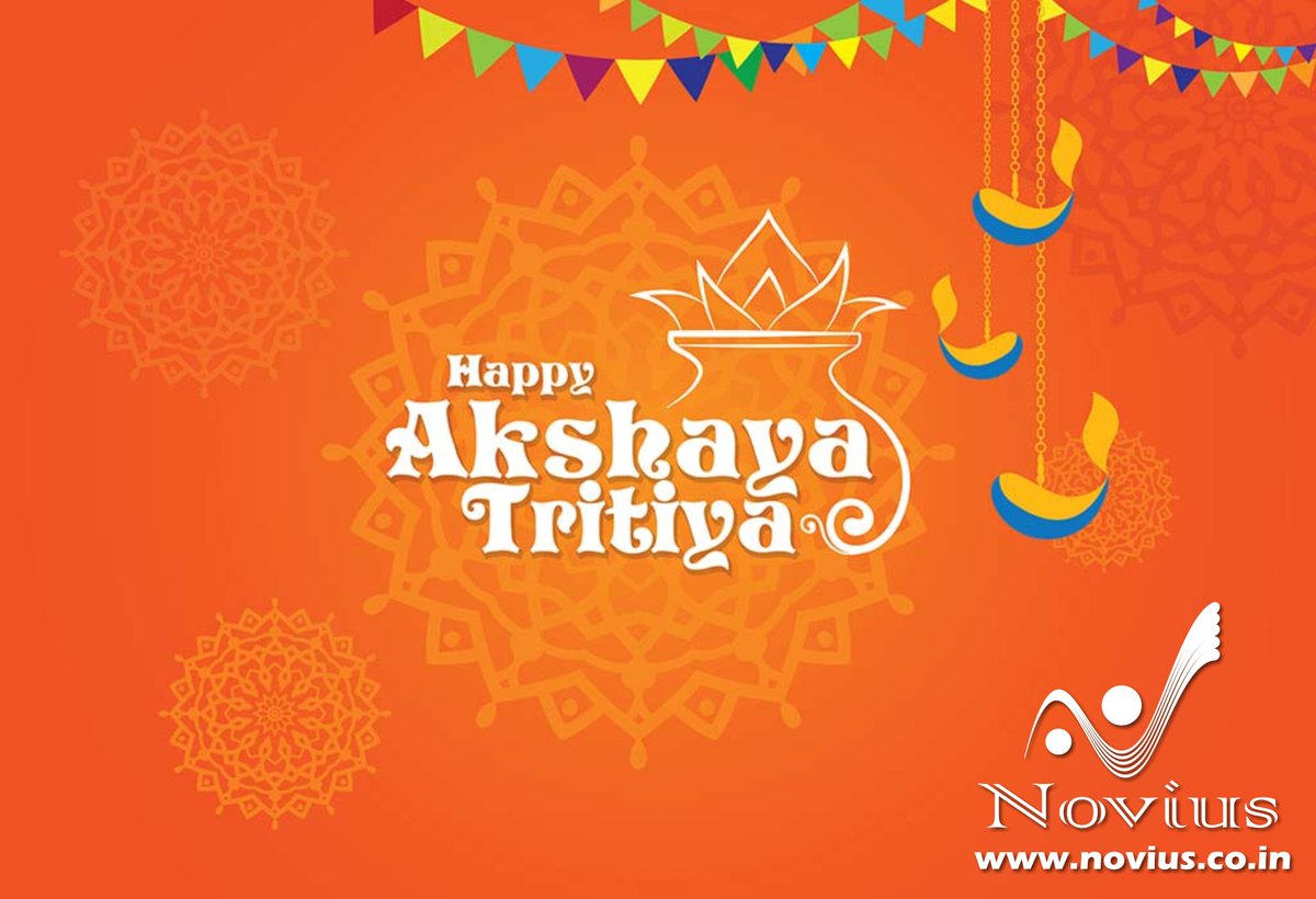 NoviusServices's tweet image. Wishing you a very happy Akshaya Tritiya.

May the blessings of Lord Vishnu and Lakshmi remain on everyone. May this festival bring prosperity,  good health, progress and happiness in your lives.

#TeamNovius 🙏🙏💐💐
#AkshayaTritiya
🙏🙏💐💐