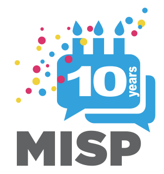 MISPProject's tweet photo. On the 15th May 2011, a first version of MISP was released. We are celebrating our first 10 years birthday as the leading open source project for information and intelligence sharing. Thanks to all the people and organisations who support us. #opensource #infosec #DFIR #CTI https://t.co/QLkzTL0iec