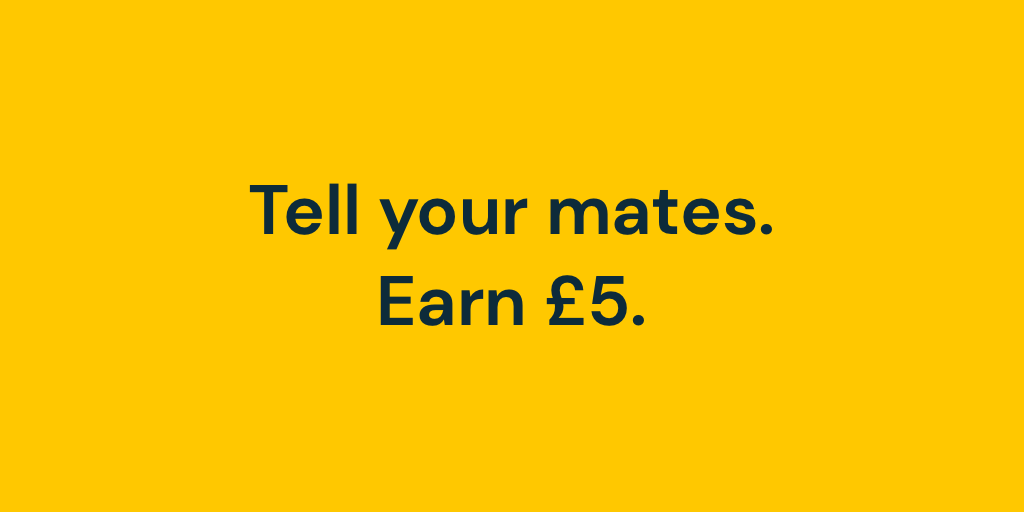 AirtimeRewards's tweet photo. You deserve an end-of-the-week treat, so we've boosted referrals to a whopping £5, today only! 🤑 https://t.co/y86J5jBpBZ

*£1 when your friend joins and an extra £4 if they spend within 5 days. Your friend will get 50p when they join and an extra £1 if they spend within 5 days. https://t.co/Y5P1JJW3vv