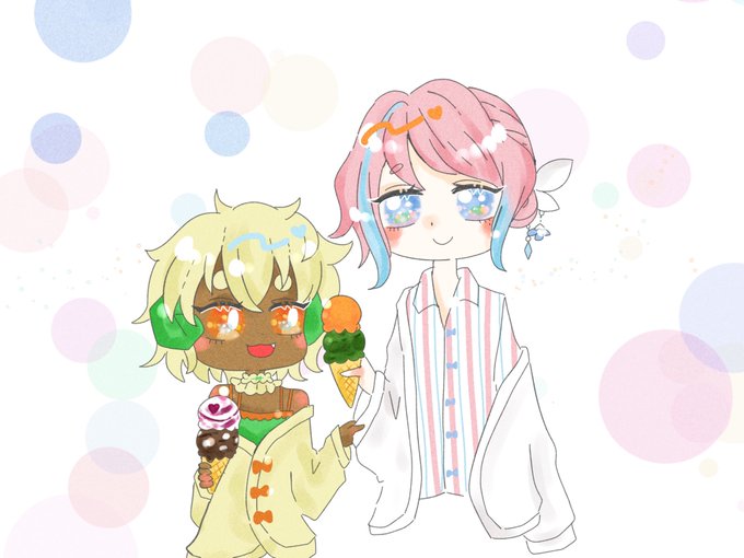 アイス食べるのtwitterイラスト検索結果