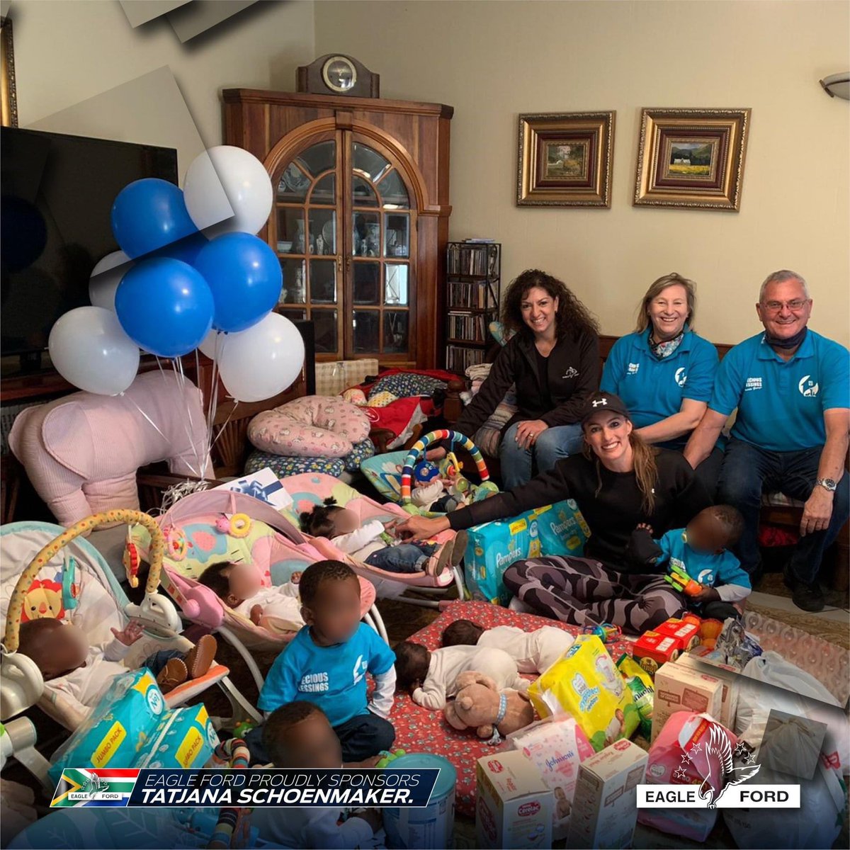 Precious Blessings is an amazing team of compassionate, hardworking individuals who care for and provide a solid foundation for some of South Africa’s orphaned babies. Eagle Ford &amp; Tatjana Schoenmaker are proud to be donating to this worthy cause. #Eagleford #tatjanaschoenmaker