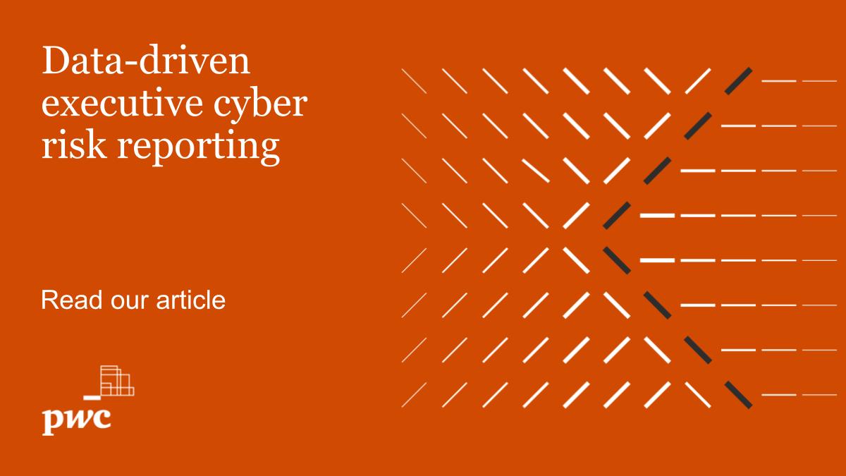 As organisations face a continually changing and complex threat landscape, it is essential that their #CyberRisk reporting is threat and risk focused and data-driven. Our latest insight explores how to take your cyber risk reporting to the next level: pwc.to/3uW9v6d