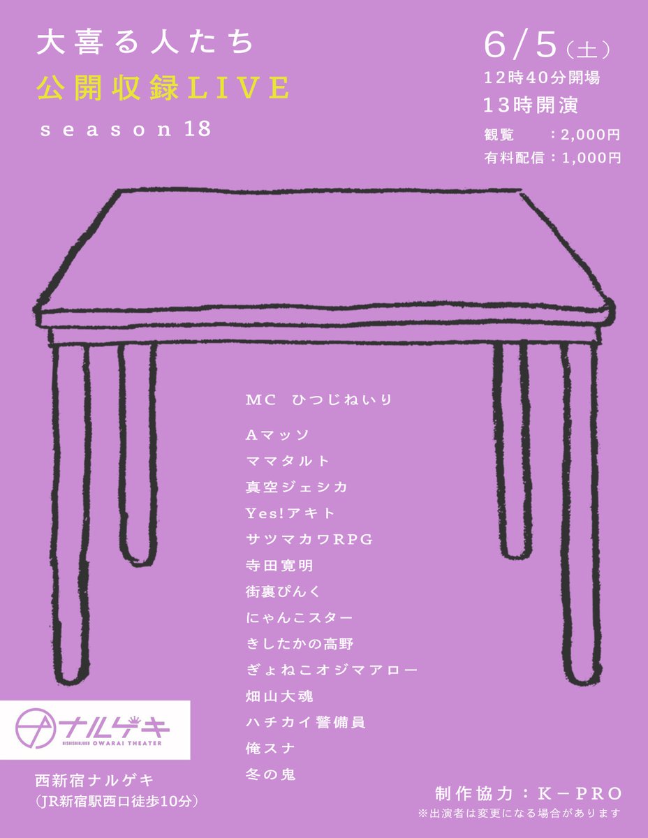 大喜る人たち 大喜利動画 6 5ライブ Oogiruhitotachi Twitter 大喜る人たち 大喜利動画 6 5ライブ Oogiruhitotachi Twitter