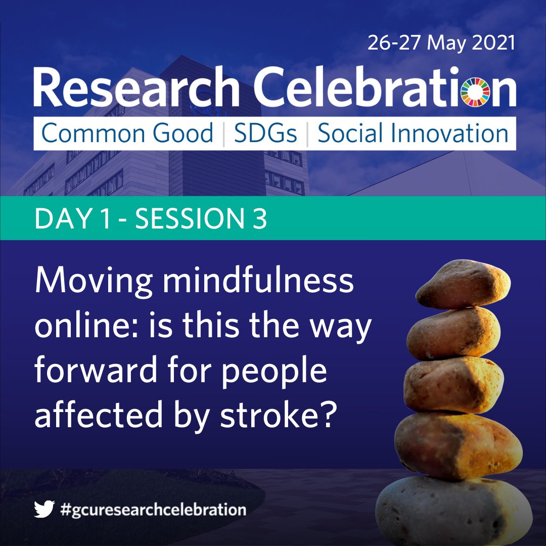 Find out how @HeadsUpStroke research is exploring Mindfulness Based Stress Reduction as a self-management approach to coping with mood disorder after #stroke. 

Register now: bit.ly/3tx1FyO

@StrokePathways @NaomiClarkPsy @Biddybach  #GCUResearchCelebration