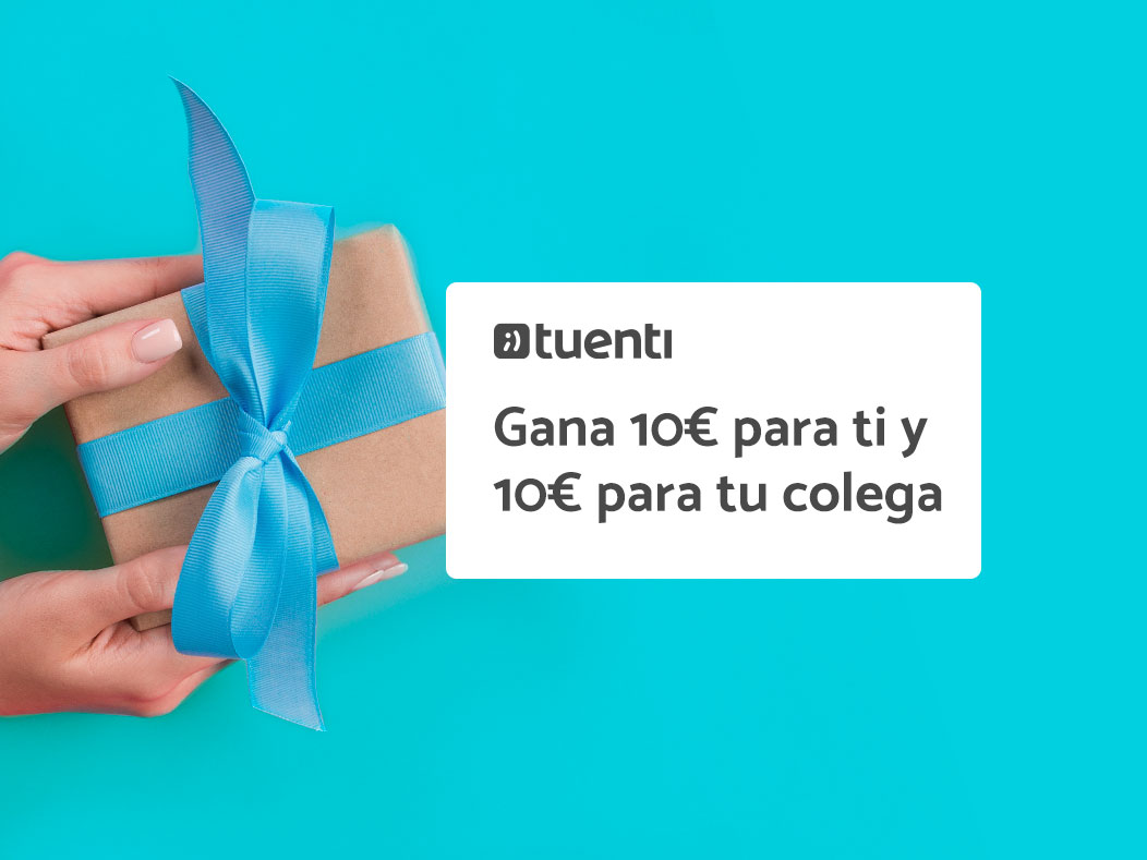 Quien tiene un amigo…tiene 10€ con el Plan Colegas. Comparte tu invitación de Tuenti y ganáis los dos. bit.ly/3mw0a1S