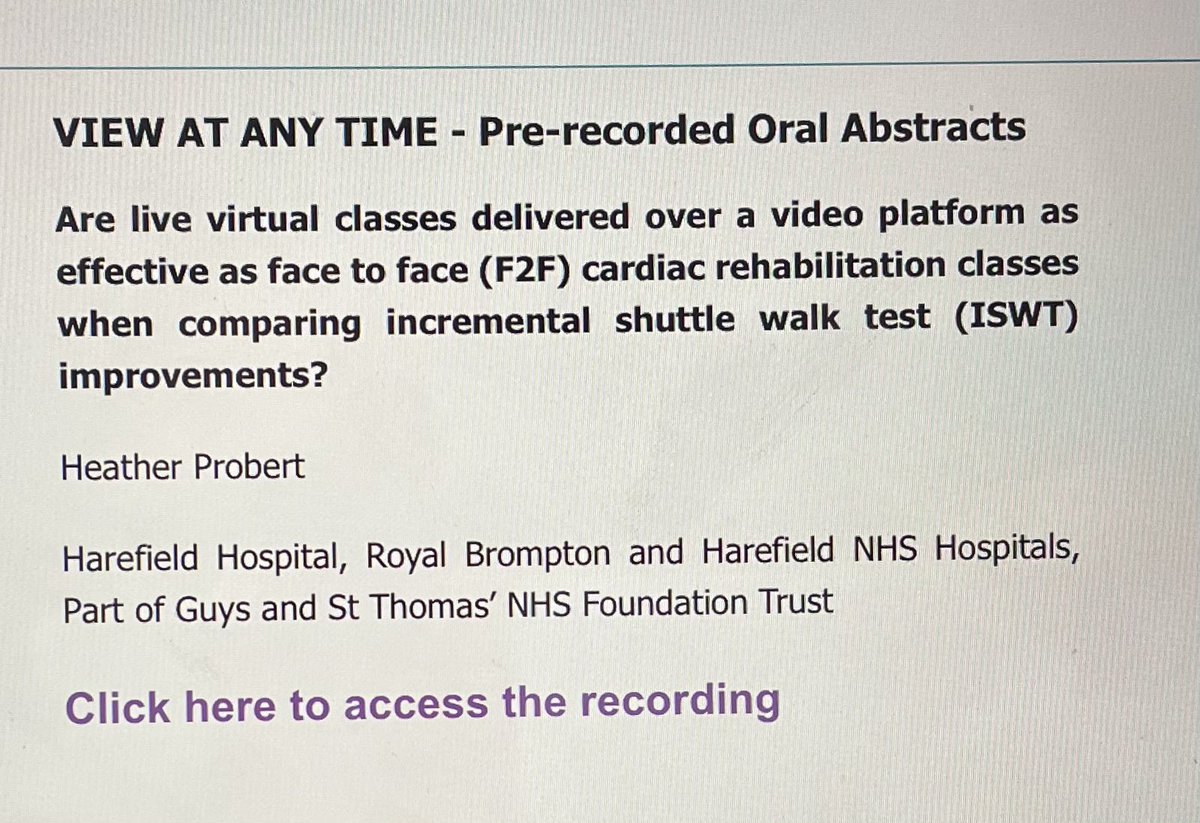 Lovely to see the culmination of this work today at the @bacpr EPG conference with 2 e-posters, one an oral abstract! 5 students now have an exciting addition to their CV before graduation! @RBandH @GSTTnhs @ACPICR @BrightPhysios @PhysioBrunel @thecspstudents #ahppracticelearning