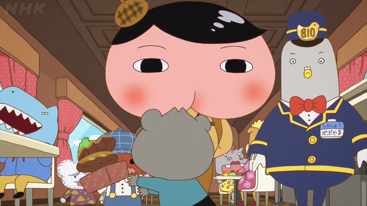 Nhkアニメ S Tweet おしりたんてい ププッ きえたおべんとうのなぞ 後編 旅へ出ようと乗り込んだ列車で事件が なにか知っていそうな少年 Cv 菊池こころ をみつけるが逃げられてしまった 事件の真相は 鉄道大好きだんごまるお Cv 小西克幸 も登場します