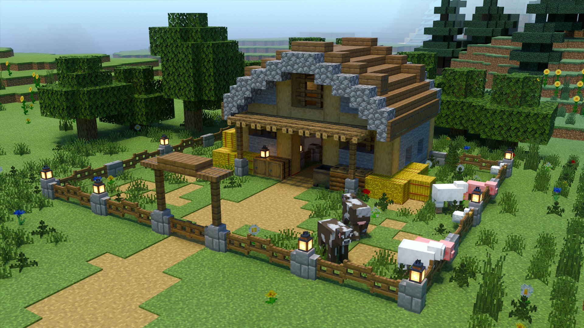 宝条みちる Minecraft Rt Kogumapro 今日は動物小屋を作ってみました こじんまりとおさまって 割と気に入ってます マイクラ Minecraft建築コミュ マインクラフト Minecraft バニラ建築学部 T Co Urifo9tg2a Twitter