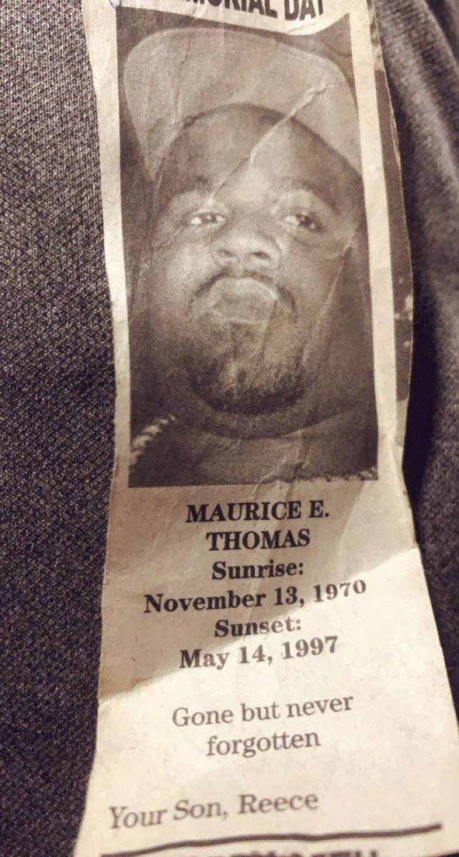 TooCoo2speak's tweet photo. 24 years...because of you they still can’t fuck with your son! Keep me roc’n 4EVER 4LIFE I miss you pop$ ! #THOMAS🚂💵 #BIGREECE #45 https://t.co/TpEdv0xaiR