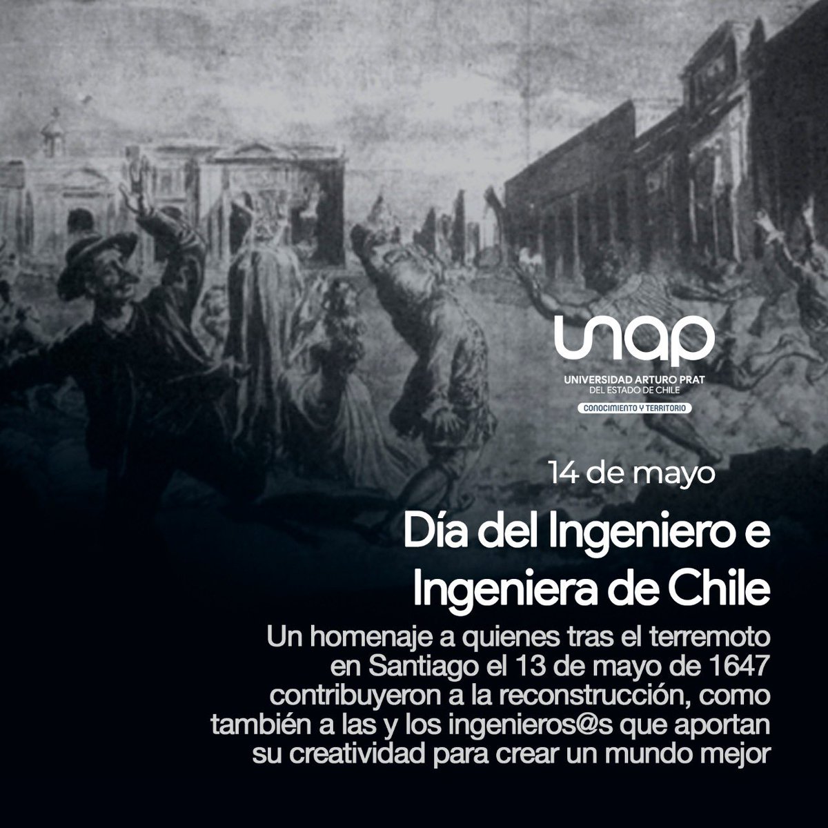 #Santiago #ingenieros <a href="/FiaUnapcl/">Fia-Unap</a> <a href="/FaceUnap/">FACE Unap</a> Saludamos a nuestros académicos y egresados. En particular a las facultades de nuestra Universidad que abrazan esta hermosa profesión