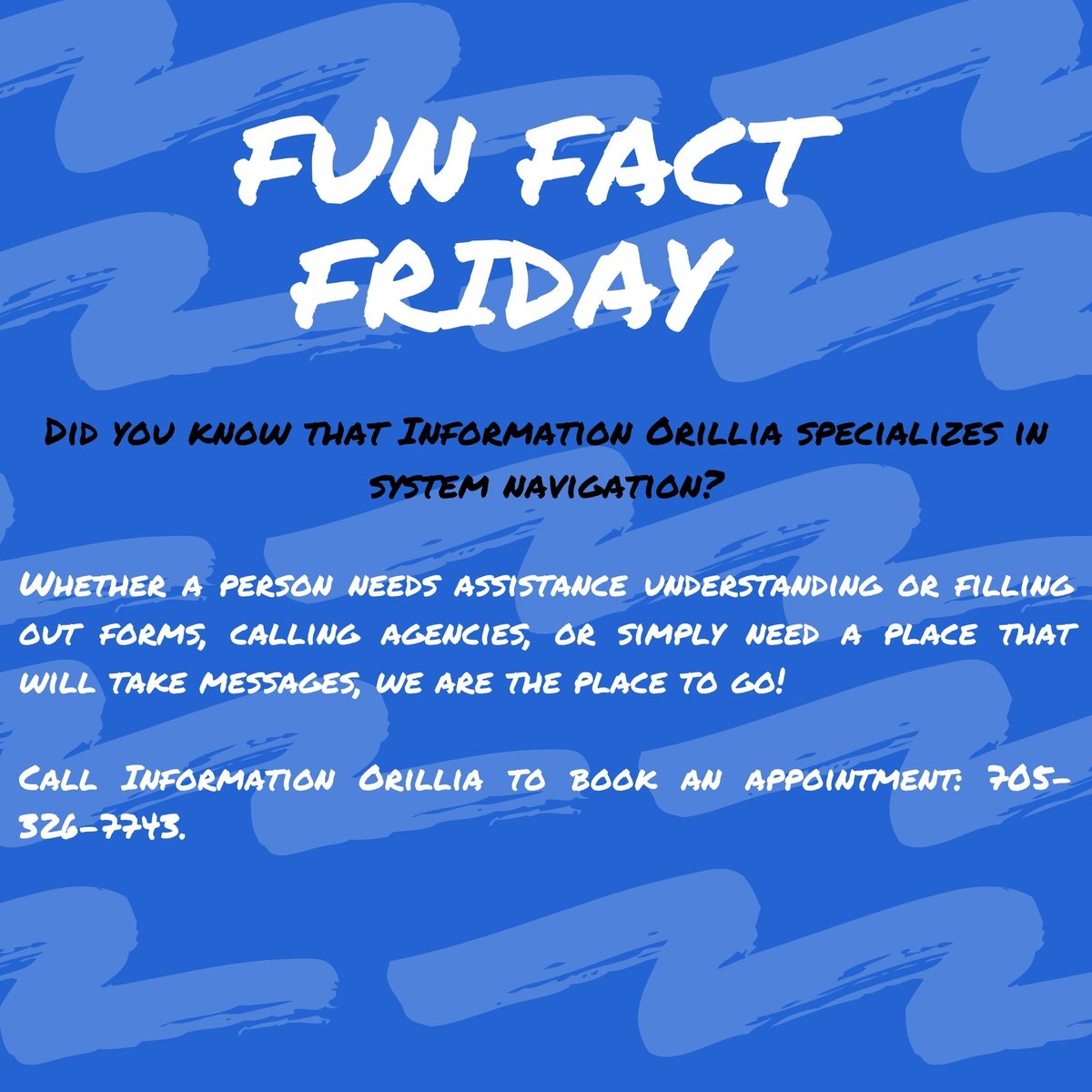 InfoOrillia's tweet image. Did you know that Information Orillia specializes in system navigation? #SystemNavigation  #Advocacy #FormFilling #FunFactFriday