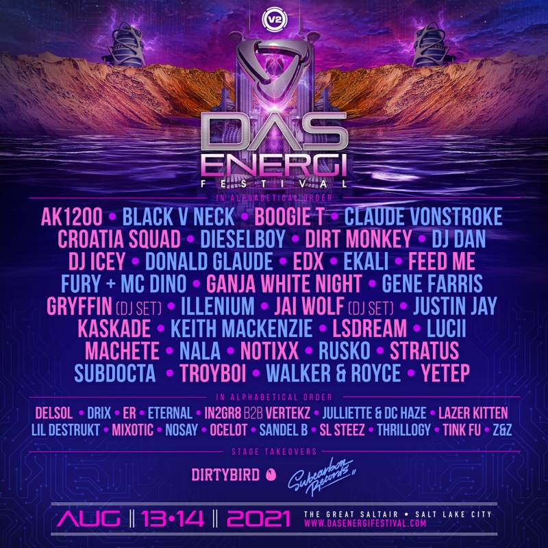Das Energi Festival 2021 lineup