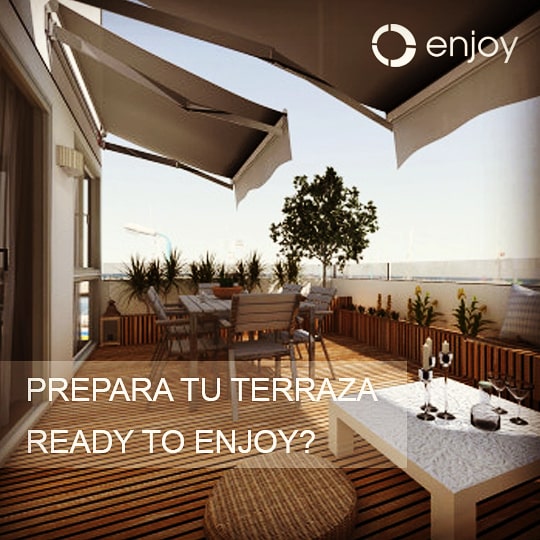 Viernes, prepara tu terraza...
Ready to ENJOY?
#toldos #proteccionsolar #persianas #persianasautomáticas #persianasorientables #zipscreen #motores #automatismos #smarthomes